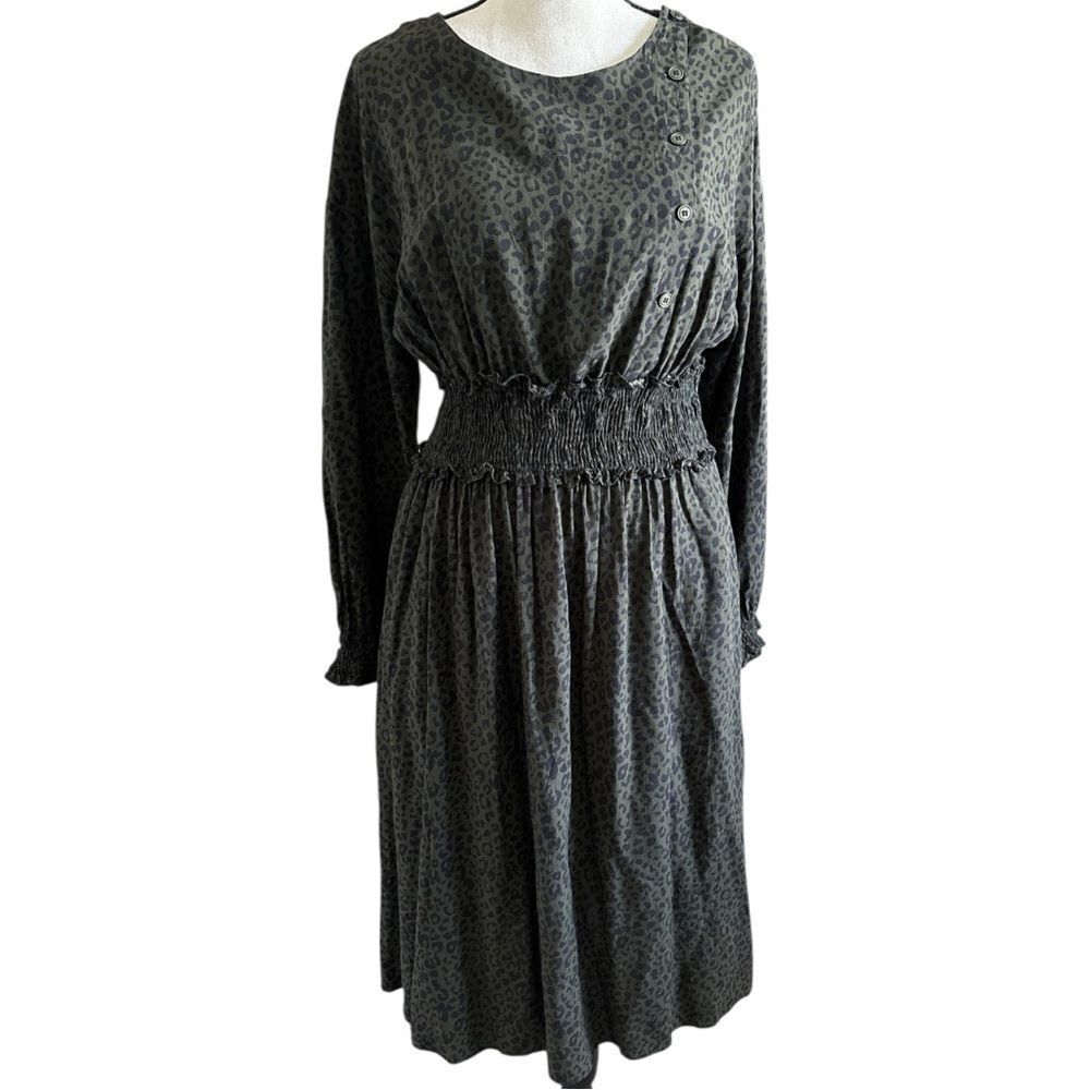 Women's Zara Leopard Print Dress -Sz Large-